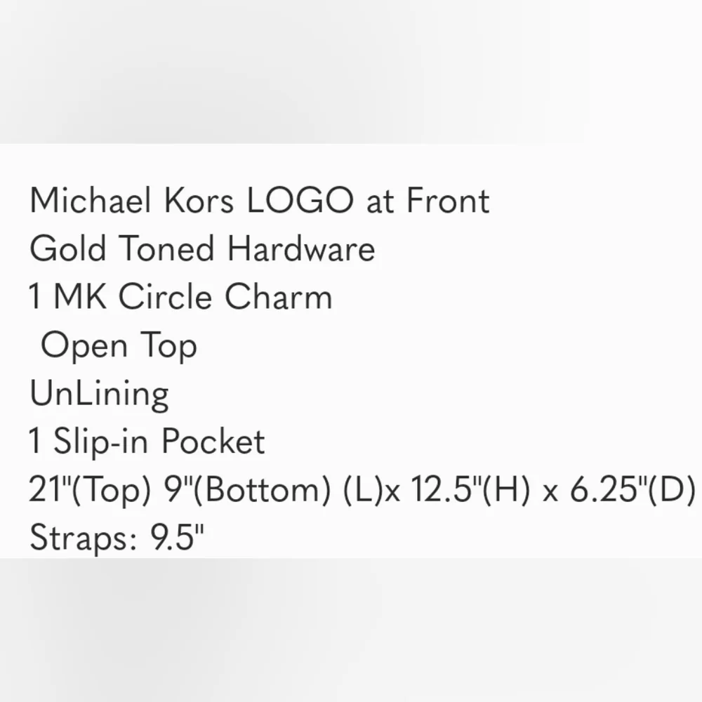 👜 Michael Kors Portia Bucket Large Tote NWT - Picture 16 of 16